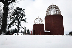 begley chapel in snow