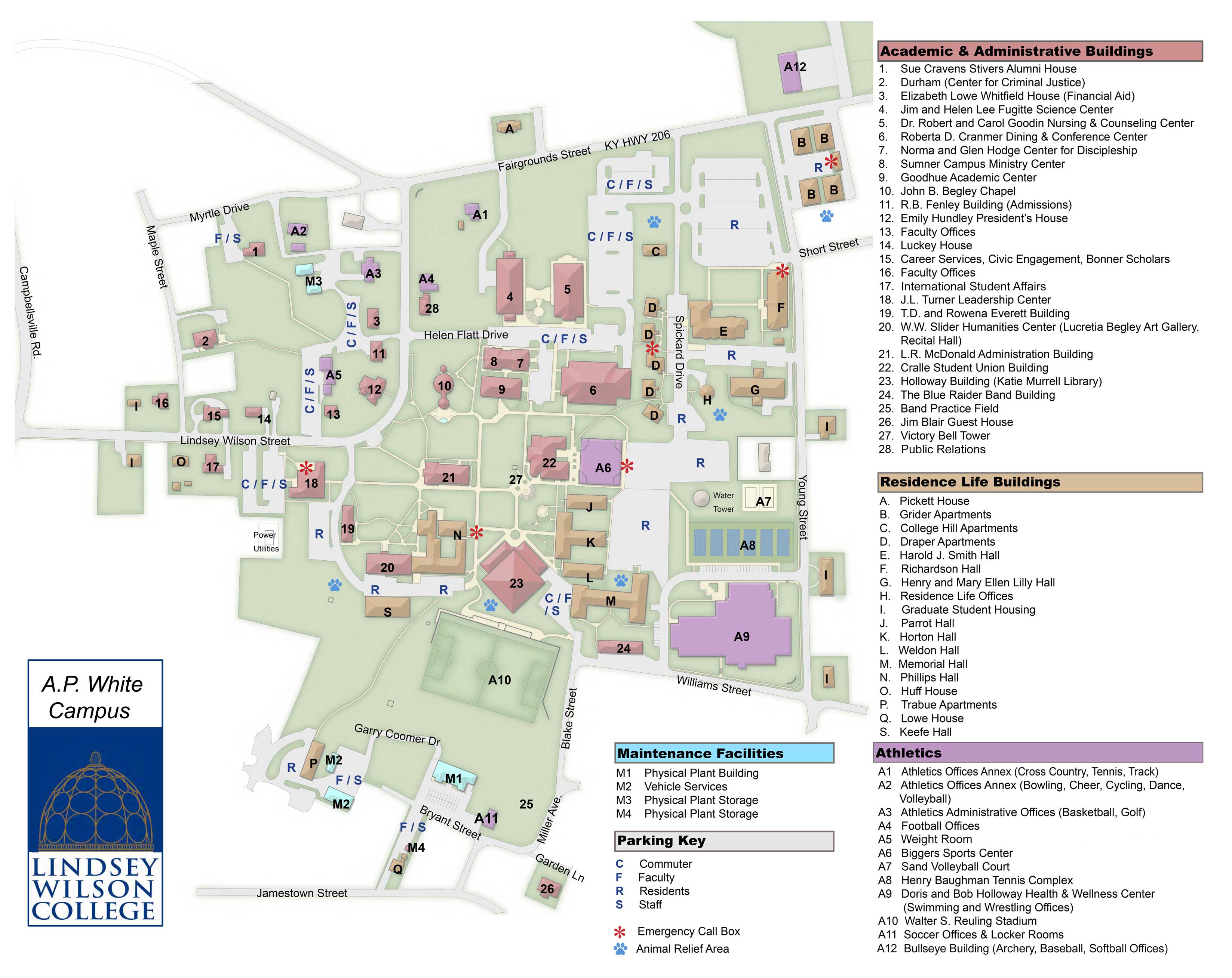 University Of De Campus Map