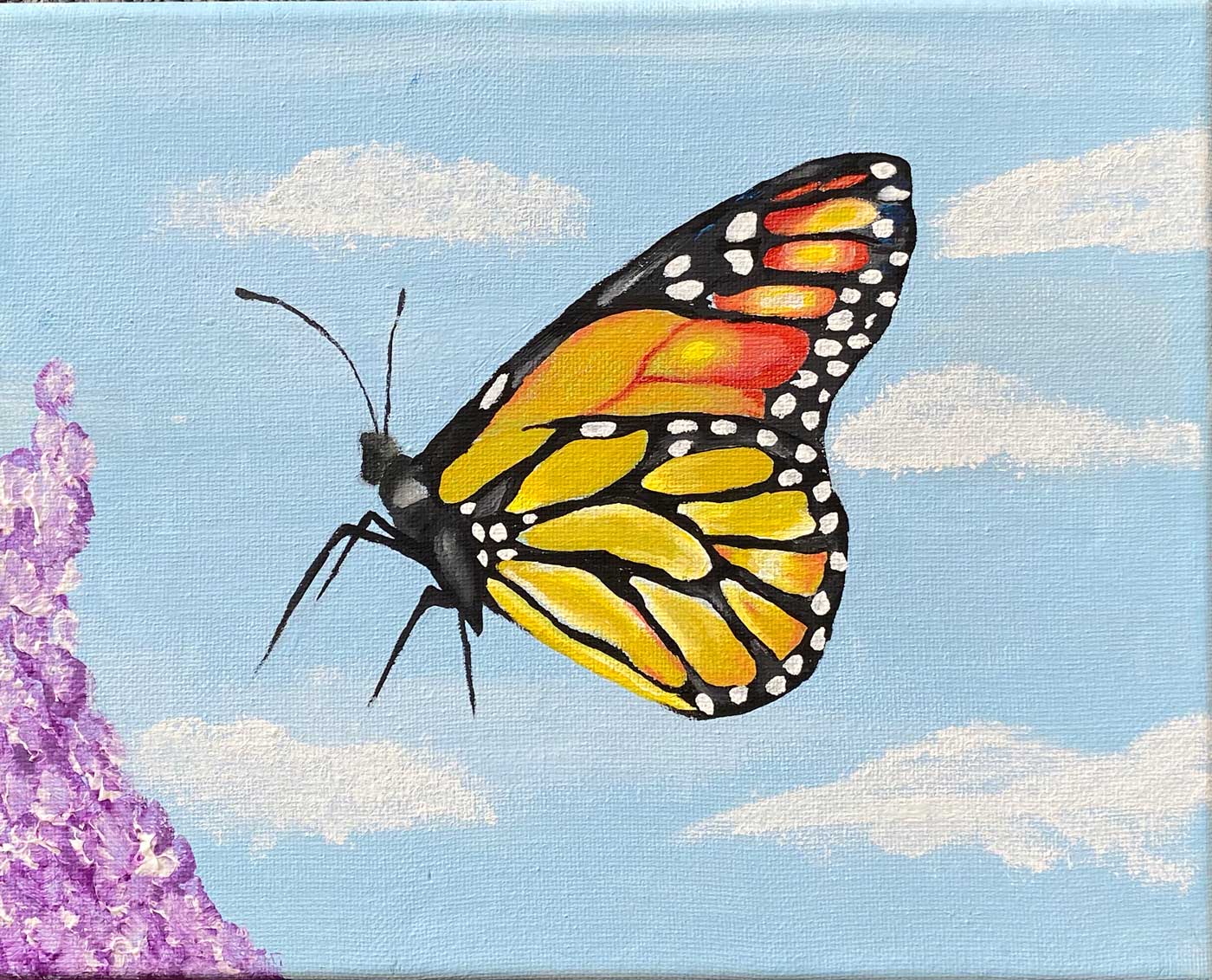 Butterfly 10”W x 8”H Acrylic