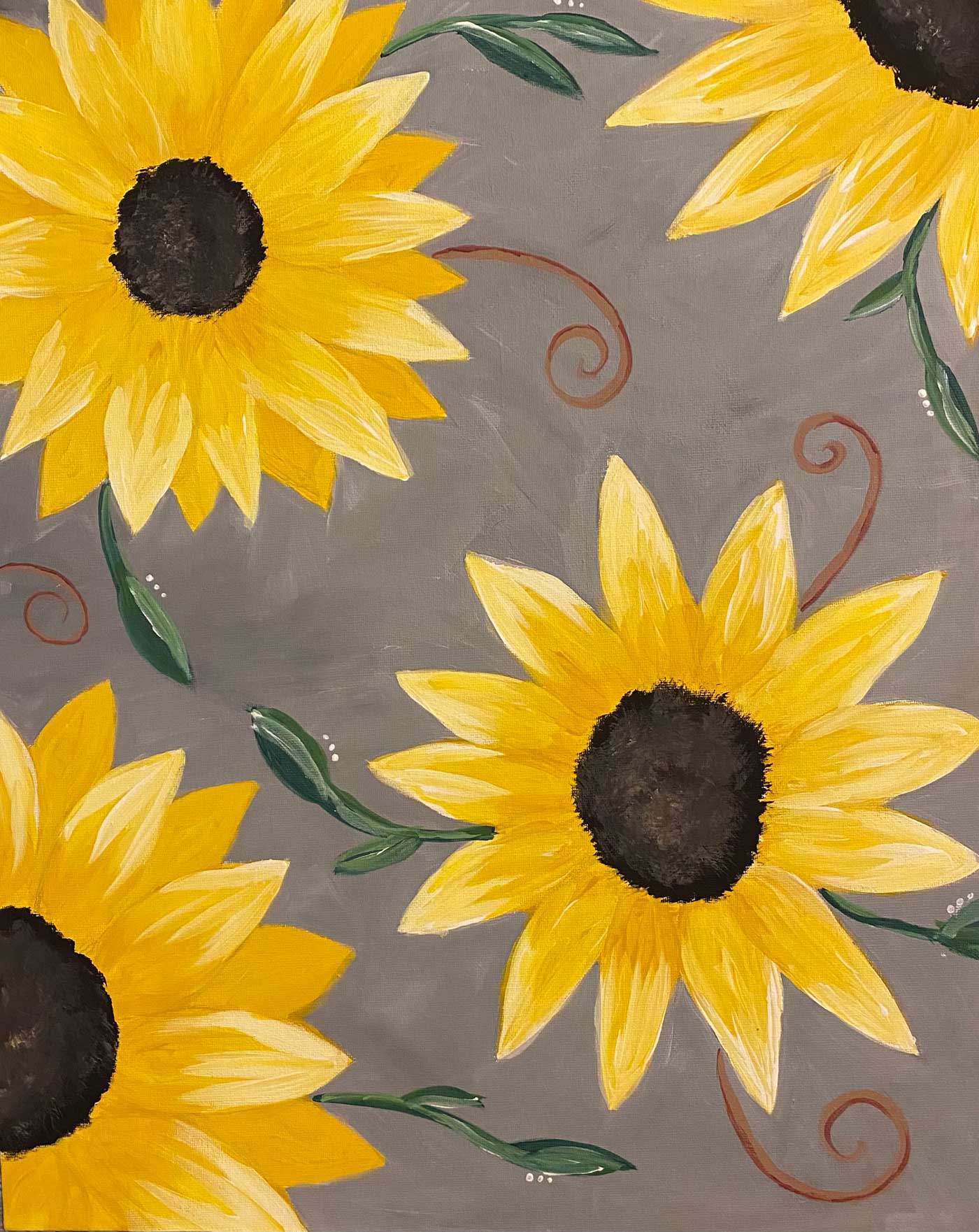 Sunflower 20”W x 24”H Acrylic