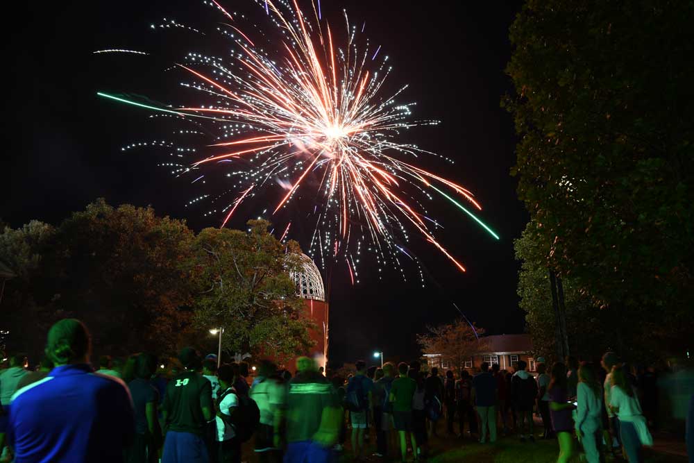 2021 LWC Homecoming, Fireworks on the Quad