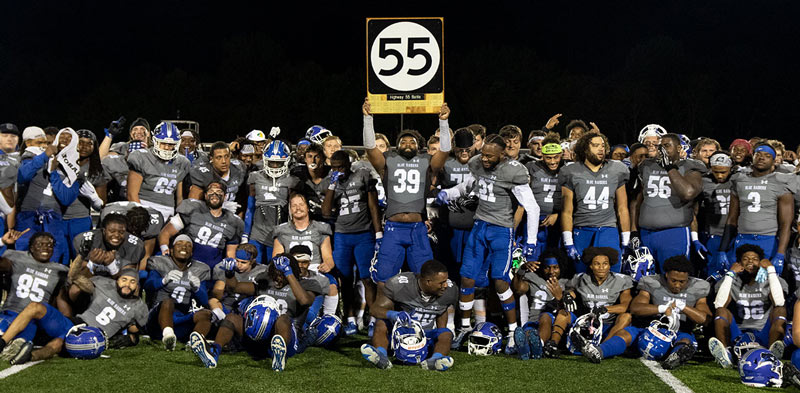 Lindsey Wilson football team retained the Highway 55 trophy