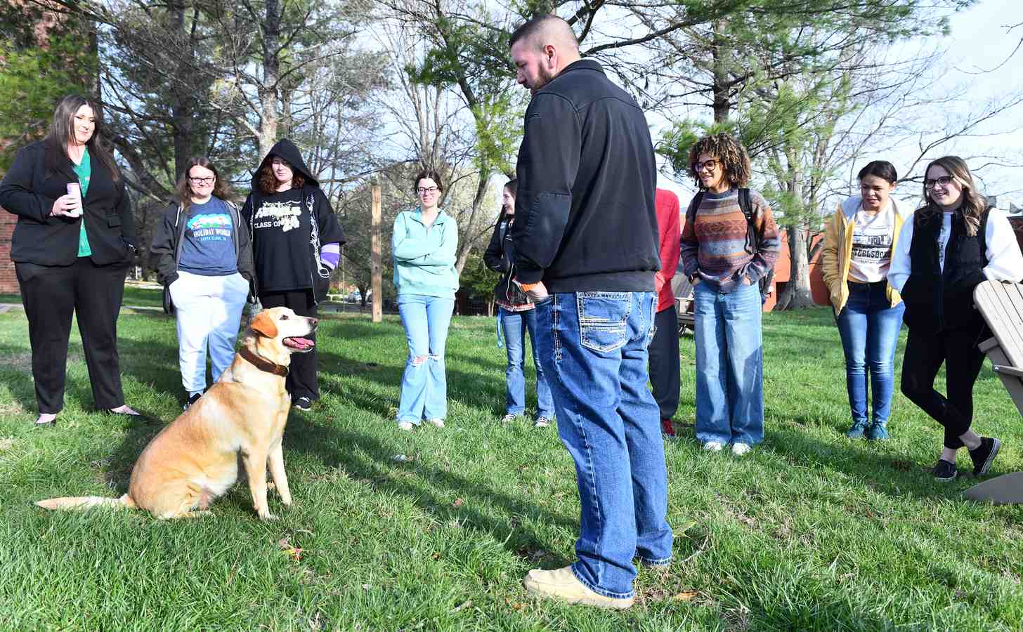 Lindsey Wilson University Students Enjoy a Doggone Good Class