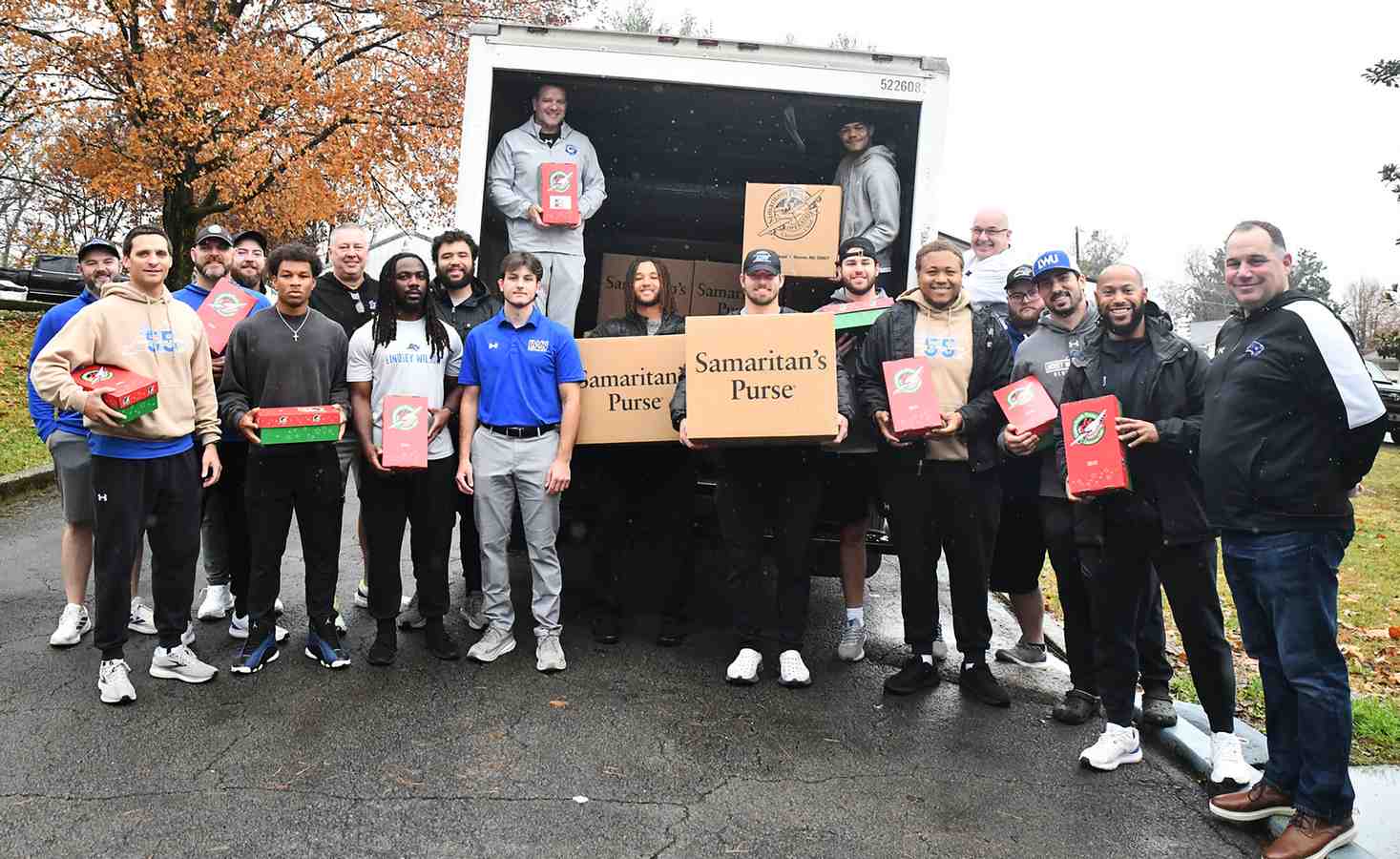 Lindsey Wilson University Athletics Department Contributes 384 Shoeboxes to Operation Christmas Child